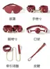 Conjunto de Bondage Sexy de Princesa Misteriosa para Mujer, Juguetes Alternativos, Productos SM para Adultos, Mordazas, Látigos de Cuero, Tapones Anales, Serie Completa