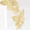 Tiara de Metal com Cabeça de Borboleta Elegante Acessório de Cabeça Versátil Elegante Simples Estilo Japonês e Coreano Tiara de Casamento Estilo Europeu e Americano para Sair Acessórios de Cabelo