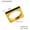 Anillo de inserción de circón misterioso personalidad de moda estilo ins transfronterizo acero inoxidable retención de color anillo de dedo combinación marea venta al por mayor