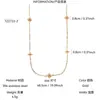 Acero Inoxidable Chapado en Oro de 18 Quilates Electrochapado al Vacío Flor de Circonita Estilo Simple Set de Joyería para el Trabajo Collar Pulsera para Mujer