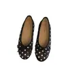 Zapatos de Noche Suaves con Lazo Plano Francés para Mujer 2026 Primavera Otoño Lunares Bailarinas Francesas de Suela Suave
