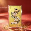 Adesivo de Telefone Dourado Atrai Riqueza Ano do Carneiro 2027 Ouro Puro 999 Três Carneiros Trazem Fortuna Adesivo de Folha de Ouro com Suporte Adesivo Adesivo de Ouro da Sorte 2mg