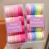 Gomas para el Cabello de Colores Dulces para Niñas, Bandas Pequeñas de Alta Elasticidad para Niñas, Cuerdas para el Cabello que No Aprietan, Anillos Toalla Pequeños para Coletas, Accesorios para el Cabello