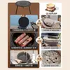 Horno de barbacoa portátil plegable para exteriores, mesa multifuncional para el hogar, juego completo de estufa de carbón para asar y té