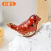 Gravel de cristal de venta cruzada más vendido, resina, lindo, pájaro con pan de oro, adornos, decoraciones de escritorio para el hogar, artesanías