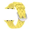 Adecuado para Apple Watch Ultra 9876543210 Series, Correa de Silicona para Reloj Color Sólido con Hebilla de Hierro y Patrón Tejido