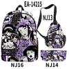 Mochilas Escolares Tendência Europeia e Americana Transfronteiriças, Roupas com Personagens Impressão Colorida 3D Conjunto de Mochilas Duplas de Viagem