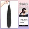 Coque de Cabelo Auto-Enrolável com Coque de Cabelo Falso Natural Fofo e Elástico de Cabelo