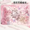 Novo Caderno B5 Menina Bela Borboleta Cor de Couro Livro de Páginas Coloridas Caderno Capa Dura Anime Desenho Animado Manual de Alto Valor