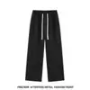 Novas calças de moletom para primavera e outono, calças casuais retas estilo americano, calças casuais de cor sólida da moda, calças compridas de corte solto, calças esportivas