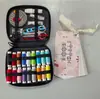 Bolsa de Almacenamiento Portátil para Costura, Kit de Herramientas para Manualidades y Tejido de Uso Doméstico, Caja de Costura de Viaje, Kit de Costura