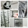 Carrinho com Grade para Assadeiras de Aço Inoxidável Comercial Multi-camada para Bolo Pão Biscoito Grade de Assadeira Liga de Alumínio Bandeja de Geladeira Rack de Secagem