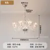 Candelabro de Velas Francés Luz Principal de Sala de Estar Escalera Cristal Luz de Comedor 2025 Nuevo Blanco Retro Lámparas de Dormitorio