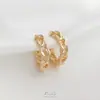 Aretes de Aro de Cadena Trenzada con Conservación de Color Rellenos de Oro de 14K Hechos a Mano Aretes de Tuerca DIY Moda Aretes Elegantes Accesorios de Joyería Materiales