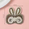 Nuevos Accesorios para el Cabello Estilo Coreano Suaves y Lindos Orejas de Conejo Caqui Lazo de Oreja de Conejo Perla Accesorios para Ropa Bolsas DIY Accesorios
