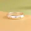 Anillo del Rey Ciervo Dorado de Plata Pura Chapado en Oro con Mantra de Seis Palabras, Anillo Abierto Minimalista de Moda de Plata Lisa, Joyería de Plata