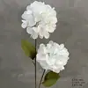 Flores Artificiais Brancas para Decoração de Casamento, Flores de Seda, Ornamentos de Flores Artificiais, Arte Floral Seca, Materiais de Rosa, Arranjo de Flores para Corredor, Arranjo de Parede e Chão