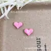 Cuentas brillantes con forma de corazón para manualidades, con agujeros verticales, cuentas de corazón coloridas, cadenas para teléfono móvil, llaveros, materiales para cortinas de cuentas