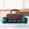 Juego de Té Kung Fu de Lujo Ligero Juego Pequeño Portátil Cerámica Gruesa Jiangshan Exterior Taza Express Regalo de Acompañamiento de Negocios Venta al por Mayor Impresión