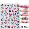 Beleza Total Transfronteiriça Novos Adesivos de Nail Art Primavera e Verão Borboleta Borboleta Multicolorida Flor Adesivos de Nail Art