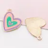 Conjunto Misto de 40 Acessórios de Joias de Liga de Zinco Esmaltada Arco-Íris: Brincos, Pulseiras e Pingentes Artesanais DIY de Girassol, Meteoro e Nuvem