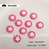 Lindos Accesorios de Florcitas, Cuentas Sueltas, Versátiles Cuentas Redondas Florales, Joyería con Agujero Recto, Dijes para Bolsas de Cuentas Hechos a Mano para DIY