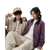 Chaqueta de alta gama de alta costura americana con patrón gris oscuro tie-dye, hombros caídos, tacto de alta calidad, ropa de trabajo, primavera, solapa, chaqueta de cuero, prenda de abrigo, hombre