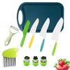 Juego de cuchillo de fruta de plástico para niños de Amazon, traje para educación temprana, jardín de infancia, cortador de frutas y verduras, traje para hornear, no lastima las manos