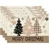 Jogos Americanos de Natal Rosa Pinheiro Floco de Neve Mais Vendidos Transfronteiriços, 12 X 18 polegadas Sazonal de Inverno Lavável