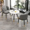 Balcón Ocio Mesa y Silla Pequeña de Doble Capa Celebridad de Internet Mesa de Café y Silla Simples Modernas Combinación Hotel Una Mesa y Dos Sillas Traje de Tres Piezas