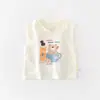 Chaleco de Verano para Niños Sin Mangas Camiseta Estilo Delgado para Niños Súper Lindo Oso de Dibujos Animados Ropa de Bebé para Abrigo 62052