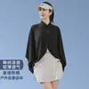 Estilo Nuevo Chal Manga Integrada Capa Chaqueta Corta Delgada Verano Exterior Ciclismo Protección UV Hielo Seda Protección Solar Ropa