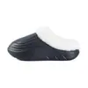 Pantuflas de Algodón Impermeables de EVA de una Pieza para Mujer, Invierno, Con Felpa Adicional, Engrosadas, Antideslizantes, Resistentes al Desgaste, Para Uso en Exteriores, Cálidas, Resistentes a Manchas, Pantuflas de Piel