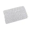 Molde de Silicona de Resina de Cristal DIY Amapola Forma Irregular 26 Letras del Alfabeto Inglés Pendientes Colgante Pulsera Llavero