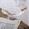 Filtro de drenaje de té de vidrio dorado y plateado creativo, juego de soporte resistente al calor, filtro de embudo de malla, accesorios para juego de té Kung Fu