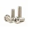 Tornillos de Cruz Redondos Chapados en Níquel de Hierro, Pernos de Cabeza Plana, Tornillos de Máquina, Tornillos Pequeños Electrónicos M1.2/M1.6/M2M3M4M5