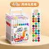 Marcadores Acrílicos Auténticos 120 Colores para Estudiantes de Primaria Pintura Artística DIY Plumas de Color Acuarelas No Transparentes y Apilables