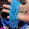 6MM Contas Lisas de Cristal Contas de Vidro de Cristal Contas Bolinha Cristal DIY Pulseira Colar Brincos Acessórios para Cabelo Acessórios