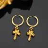 Brincos Populares de Golfinho e Estrela do Mar Transfronteiriços Moda Ins Estilo Oceano de Verão Brincos de Aço Inoxidável Ouro 18K Joias