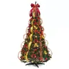 Árbol de Navidad grande decoraciones comerciales para exteriores árbol plegable Árbol pagoda de simulación para fiestas suministros de decoración navideña