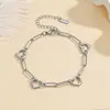 Lote Misto de Pulseiras de Aço Titânio Galvanizado a Vácuo PVD com Acabamento de Luxo, Joias de Aço Inoxidável para Venda Transfronteiriça Que Não Desbotam no Verão, Personalizáveis para Mulheres