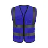 Chaleco de seguridad reflectante, ropa de seguridad para tráfico, construcción, ciclismo, automotriz, ropa reflectante fluorescente para saneamiento con logotipo impreso