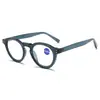 Elegantes de alta gama Retro Ovalados personalizados populares clásicos combinan con todo en stock suministro gafas de lectura anti luz azul 8272