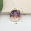 Accesorios de Joyería DIY Serie Espacio Astronauta Estrella Tierra Aleación Esmalte Colgante Llavero Accesorios