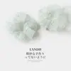 Goma de pelo scrunchie de organza con lunares blancos y azules, energética, para mujer, fresca y rejuvenecedora, versátil para uso diario, suave para el cabello