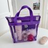 Bolsa de Tocador Portátil Malla Gran Capacidad Ojos Grandes Bolsa de Playa Bolsa de Natación Estilo Ins Bolsa de Malla Linda Venta al por Mayor