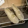 Sapatos Mary Jane Modernos com Strass para Mulheres 2026 Novo Estilo Bico Redondo Boca Rasa Sapatos de Salto Único Malha Francesa Respirável Planos Sapatos Casuais