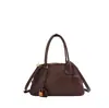 Venda Quente Transfronteiriça Bolsa Boston Couro Macio Retrô Grande Capacidade Bolsa de Boliche Outono/Inverno 2026 Bolsa de Ombro Único Bolsa Transversal Feminina