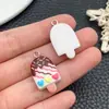 Brinquedo de Comida Artificial Estéreo DIY Homem de Gengibre Garrafa de Leite Cone com Pingente de Olho de Ovelha Pingente de Bolsa Acessórios para Corrente de Celular