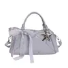 Bolsa de Hombro Grande de Lona Transfronteriza Coreana Primavera/Verano 2026, Bolso de Mano Nicho Estilo Coreano, Bolso de Hombro, Bolso Cruzado